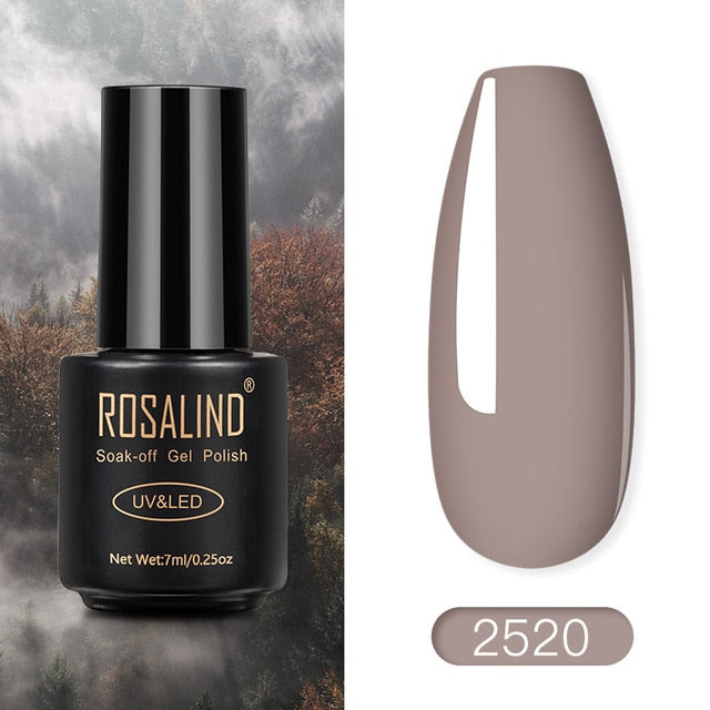 ROSALIND Nail Polish Red Nude Series Polish All For Manicure Nails Art Semi Permanent Gel UV LED Soff Off Hybrid Varnishes