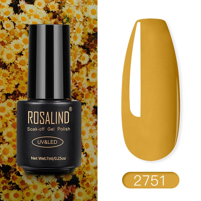 ROSALIND Nail Polish Red Nude Series Polish All For Manicure Nails Art Semi Permanent Gel UV LED Soff Off Hybrid Varnishes