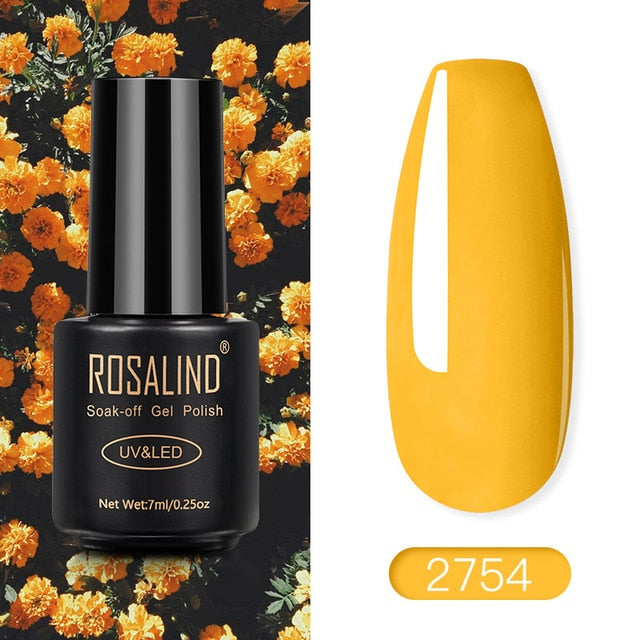 ROSALIND Nail Polish Red Nude Series Polish All For Manicure Nails Art Semi Permanent Gel UV LED Soff Off Hybrid Varnishes