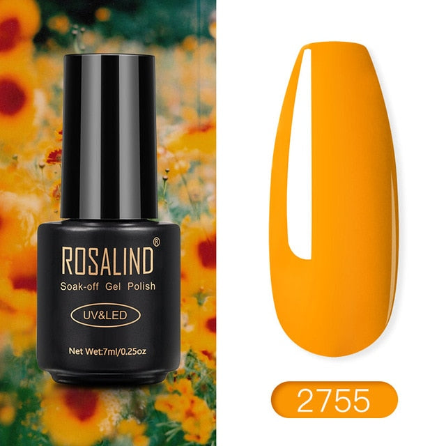 ROSALIND Nail Polish Red Nude Series Polish All For Manicure Nails Art Semi Permanent Gel UV LED Soff Off Hybrid Varnishes