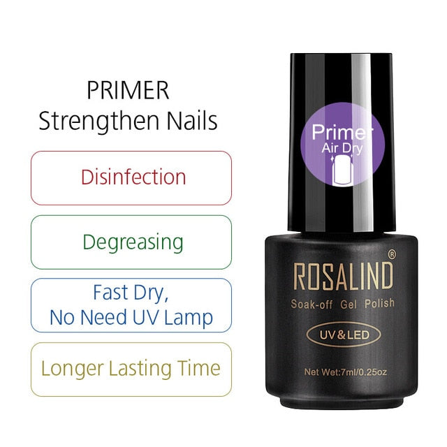 ROSALIND Nail Polish Red Nude Series Polish All For Manicure Nails Art Semi Permanent Gel UV LED Soff Off Hybrid Varnishes