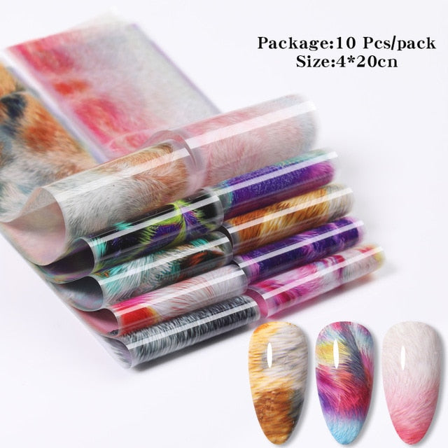 1 Roll Pink Gold Sliver Nail Foils Sparkly Sky Glitter Nail Art Transfer Stickers Slider Paper Nail Art Manicures Decoration New