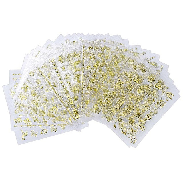 2020 NAIL STICKERS | Nail Stencil |Nail Decals, Nail Supplies, Nail Deco Self Adhesive** 30/24 Sheet Angel Nail Art Sticker