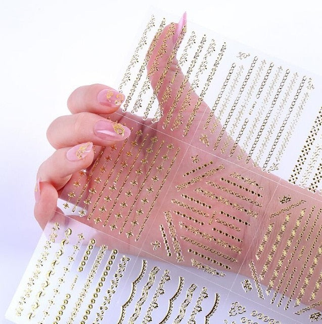 2020 NAIL STICKERS | Nail Stencil |Nail Decals, Nail Supplies, Nail Deco Self Adhesive** 30/24 Sheet Angel Nail Art Sticker