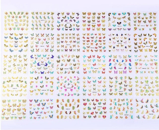 2020 NAIL STICKERS | Nail Stencil |Nail Decals, Nail Supplies, Nail Deco Self Adhesive** 30/24 Sheet Angel Nail Art Sticker