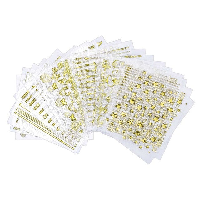 2020 NAIL STICKERS | Nail Stencil |Nail Decals, Nail Supplies, Nail Deco Self Adhesive** 30/24 Sheet Angel Nail Art Sticker