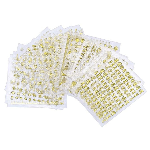 2020 NAIL STICKERS | Nail Stencil |Nail Decals, Nail Supplies, Nail Deco Self Adhesive** 30/24 Sheet Angel Nail Art Sticker