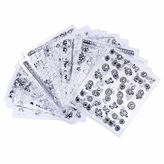 2020 NAIL STICKERS | Nail Stencil |Nail Decals, Nail Supplies, Nail Deco Self Adhesive** 30/24 Sheet Angel Nail Art Sticker