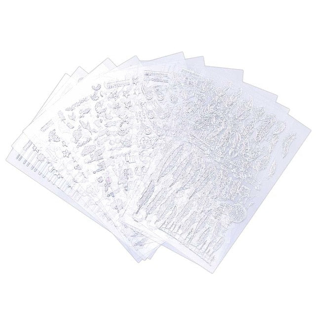 2020 NAIL STICKERS | Nail Stencil |Nail Decals, Nail Supplies, Nail Deco Self Adhesive** 30/24 Sheet Angel Nail Art Sticker
