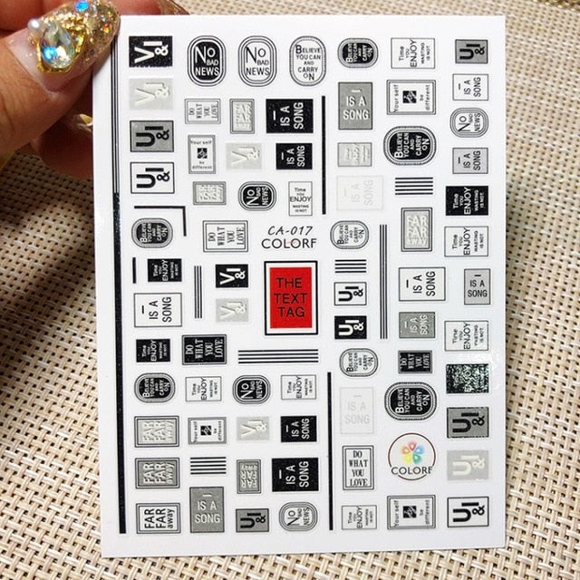 2020 NAIL STICKERS | Nail Stencil |Nail Decals, Nail Supplies, Nail Deco Self Adhesive** 30/24 Sheet Angel Nail Art Sticker