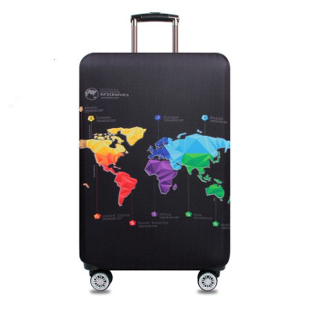 Thicker Travel Luggage Protective Cover Suitcase Case Cover Travel Accessories Elastic Luggage Cover Apply to 18-32inch Suitcase