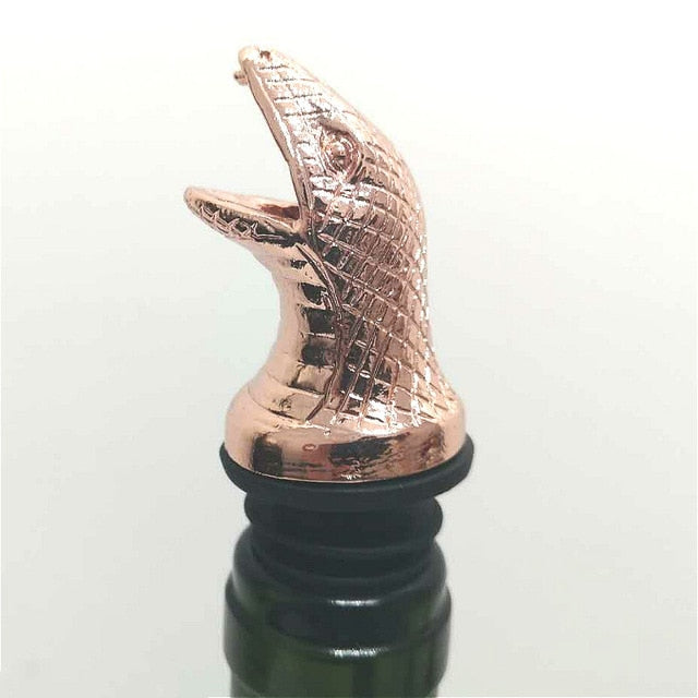 2 Styles of Deer Head Wine Mouth Deer Head Wine Guide Pour Wine Stopper Zinc Alloy Wine Stopper Bartender Tool Wine Accessories