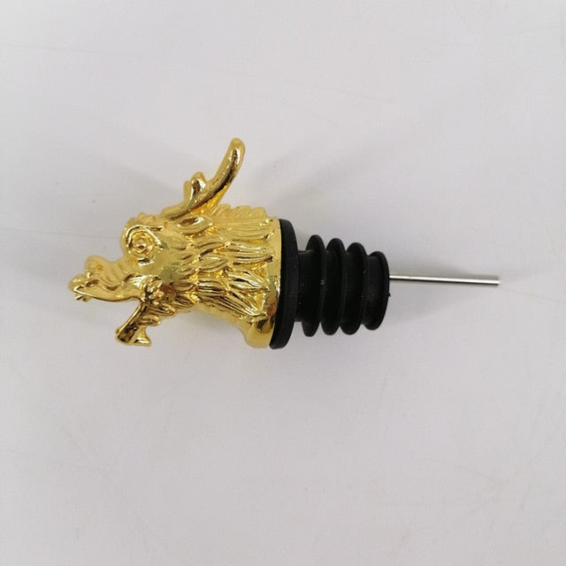 2 Styles of Deer Head Wine Mouth Deer Head Wine Guide Pour Wine Stopper Zinc Alloy Wine Stopper Bartender Tool Wine Accessories