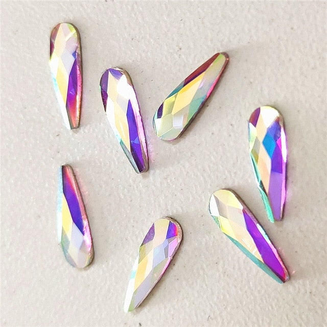 10Pcs Silver Gold Tulips Flowers Nail Art Decorations 3d Charms Nails Accessoires Kawaii Bling Studs Spring Rose Nailart Supply