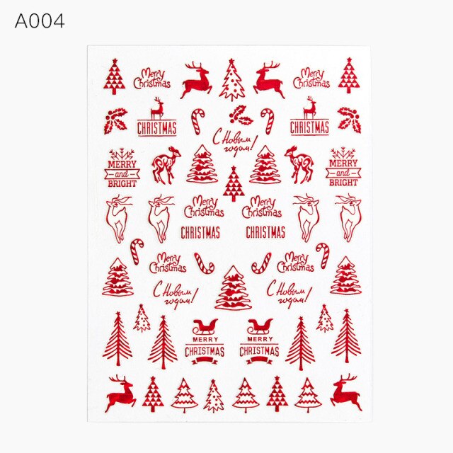 MEET ACROSS 12 Styles Charm 3D Colorful Nail Sticker Jewelry Design For Nails Sliders Tips Manicure DIY Decoration