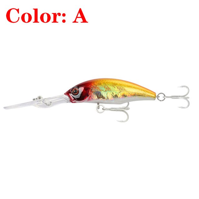 1Pcs Deep Diving Fishing Minnow Hard Lures 9.5cm 8g Wobbler Swimbaits Artificial Plastic Bait Crankbait Bass Isca Pesca Tackle