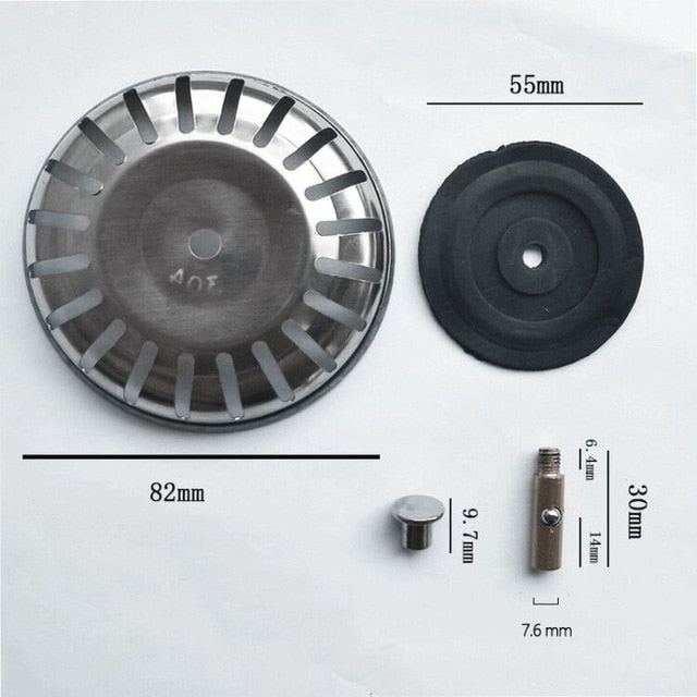 78-84MM Bathroom Sink Strainer 304 Stainless Steel Water Stopper Sink Water Filter Plug Kitchen Sink Accessories Kitchen Tools