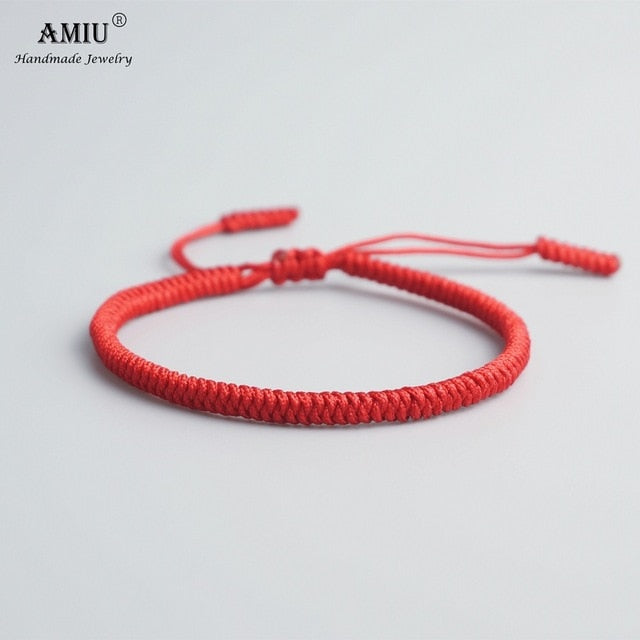 AMIU 41 Colors Tibetan Buddhist Love Lucky Charm Tibetan Bracelets & Bangles For Women Men Handmade Knots Rope Budda Bracelet