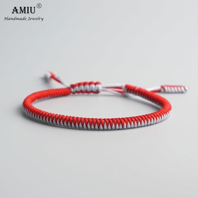 AMIU 41 Colors Tibetan Buddhist Love Lucky Charm Tibetan Bracelets & Bangles For Women Men Handmade Knots Rope Budda Bracelet