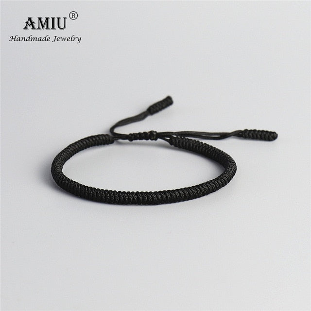 AMIU 41 Colors Tibetan Buddhist Love Lucky Charm Tibetan Bracelets & Bangles For Women Men Handmade Knots Rope Budda Bracelet