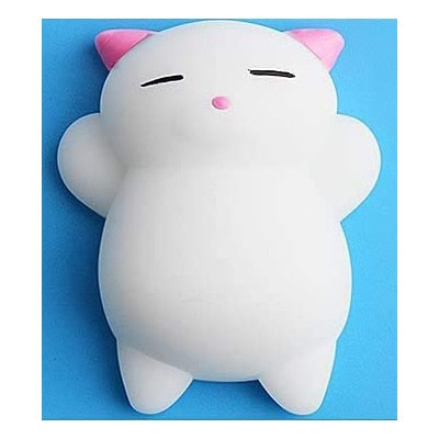 Mochi Squishy Animal Toys Stress Relief Toys Mochi Animals Toys Mini Animals Cat Cute Kawaii Decompression Toy Christmas Gift