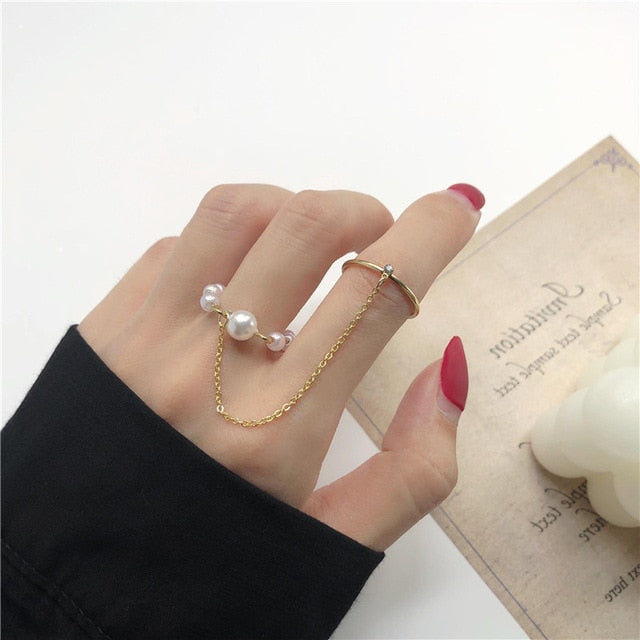 Hiphop/Rock Metal Geometry Circular Punk Rings Set Opening Index Finger Accessories Buckle Joint Tail Ring for Women Jewelry