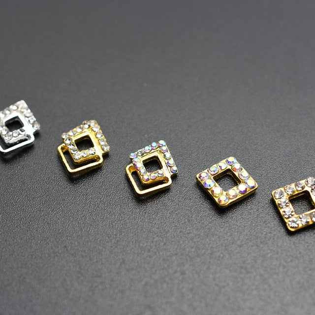 10PCs Mix Random 3D Gems Rhinestones Nails Strass Nail Art Decorations Stone Accessories Supplies Charms Butterfly Glitter