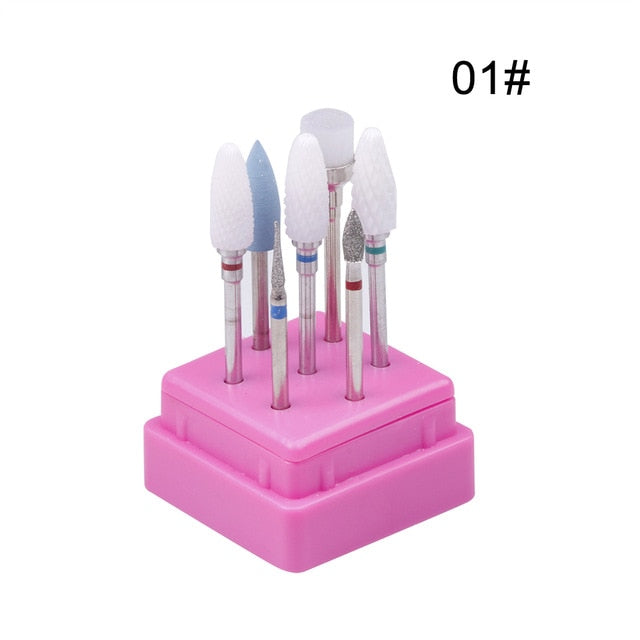 Professional Electric Nail Drill Machine Nail Files Pen Pedicure 6 Bits MillingUV LED Gel Polish Remover Nail Art Manicure Tool