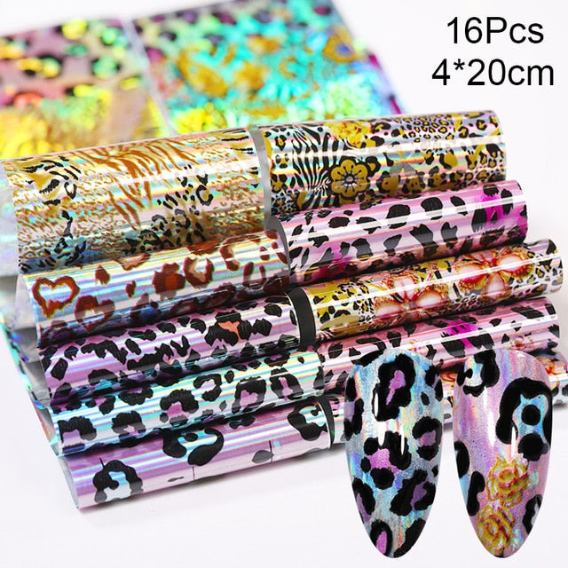 1 Roll Pink Gold Sliver Nail Foils Sparkly Sky Glitter Nail Art Transfer Stickers Slider Paper Nail Art Manicures Decoration New