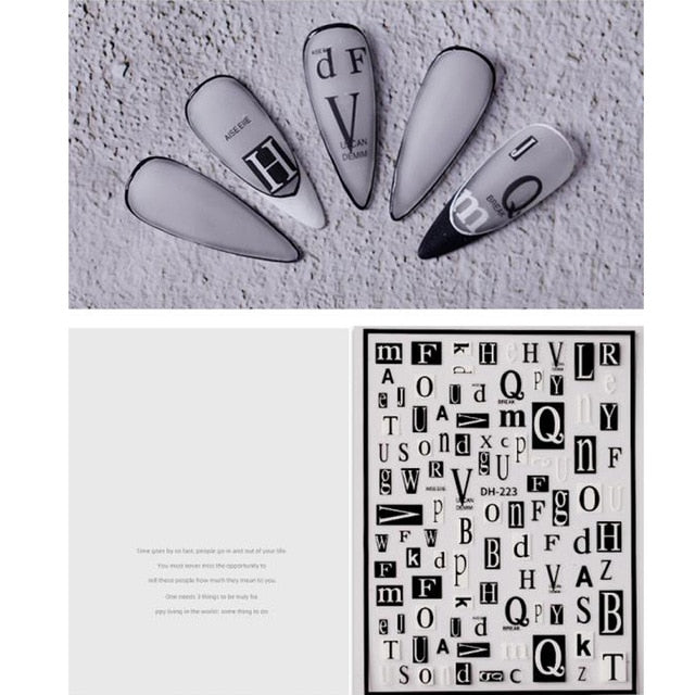 Gold 3D Nail Sticker Curve Stripe Lines Nails Stickers Gradient Adhesive Striping Tape Nail Foil Nail Art Stickers Decals Silver