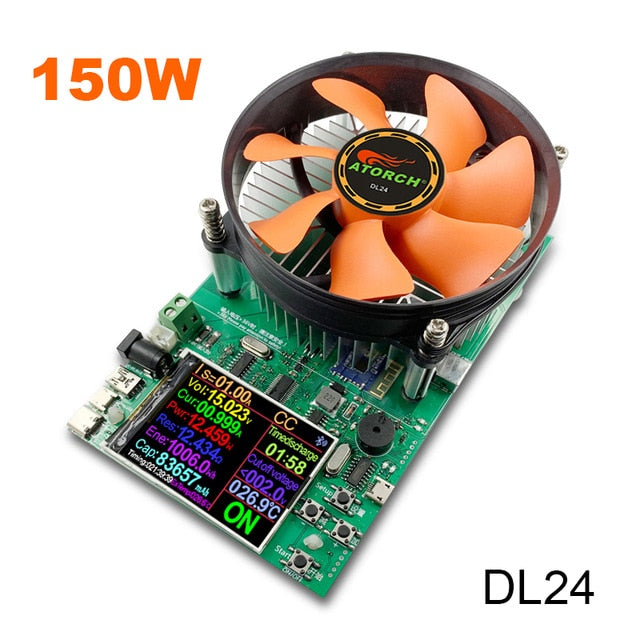 DL24/P Color 2.4" APP DC USB tester electronic load 18650 battery capacity monitor discharge charge power meter supply checker