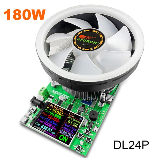 DL24/P Color 2.4" APP DC USB tester electronic load 18650 battery capacity monitor discharge charge power meter supply checker