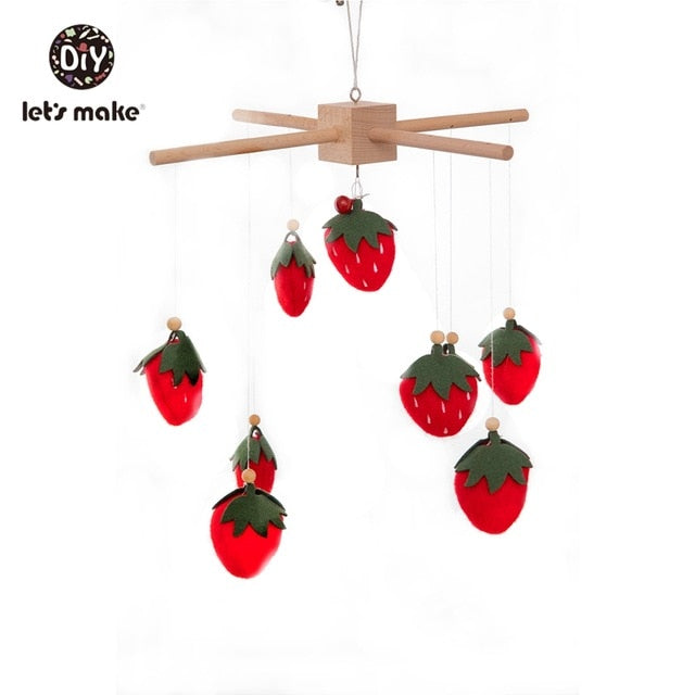 Let's Make Dropshipping Baby Rattles Crib Mobiles Toy Bed Bell Musical Box 0-12month Cloud Cotton Carousel For Cots Projection