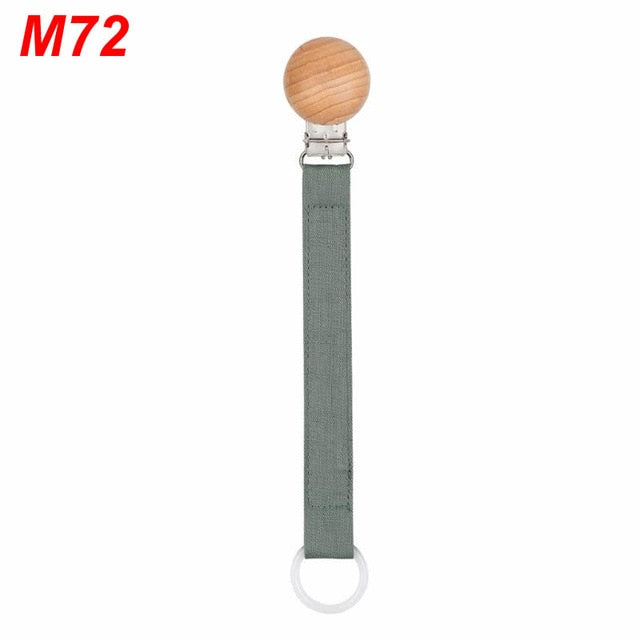 Cotton Linen Baby Pacifier Chain Clip Soother Nipple Holder Clasps Dummy Attache Feeding Dropship