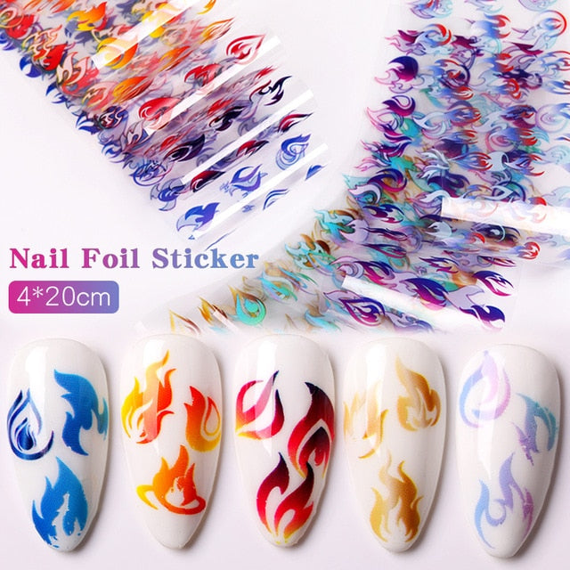 1 Roll Pink Gold Sliver Nail Foils Sparkly Sky Glitter Nail Art Transfer Stickers Slider Paper Nail Art Manicures Decoration New