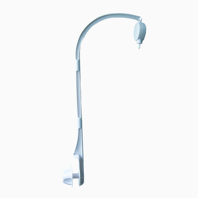 Baby Toy White Rattles Bracket Set Crib Mobile Bed Bell Holder Arm Wind-up Music Box WJ549