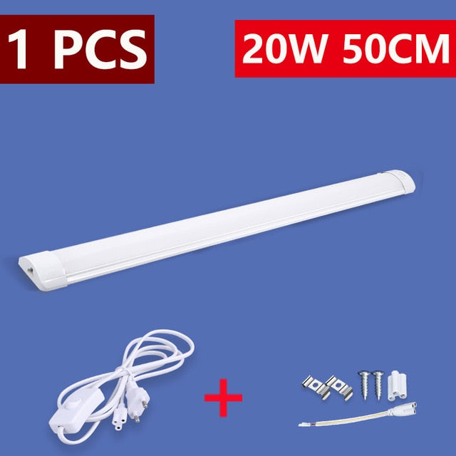 Full Set Led Kitchen Light Under Cabinet Lights 10W 20W 220V T5 LED Tube Bar Wall Lamp For Closet Kitchen Bedroom 1.8M EU Plug