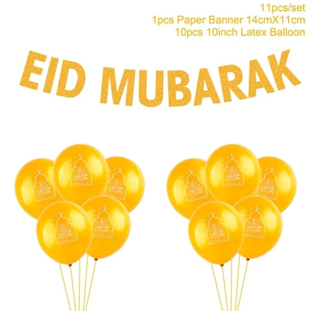 Balloons Decor Ramadan And Eid Decorations Eid Bjd Eid Mubarak Decor MUBARAK Paper Banner RAMADAN MUBARAK Muslim Ramadan Decor