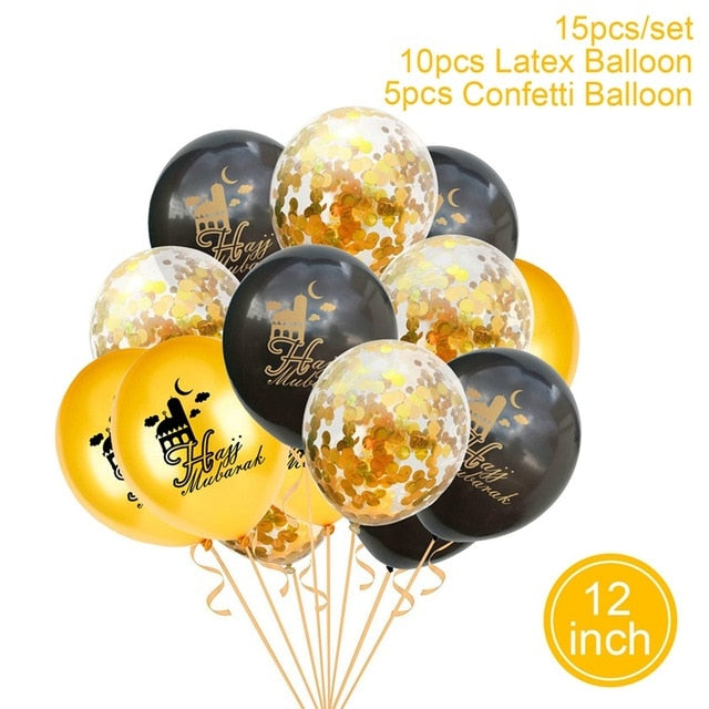 Balloons Decor Ramadan And Eid Decorations Eid Bjd Eid Mubarak Decor MUBARAK Paper Banner RAMADAN MUBARAK Muslim Ramadan Decor
