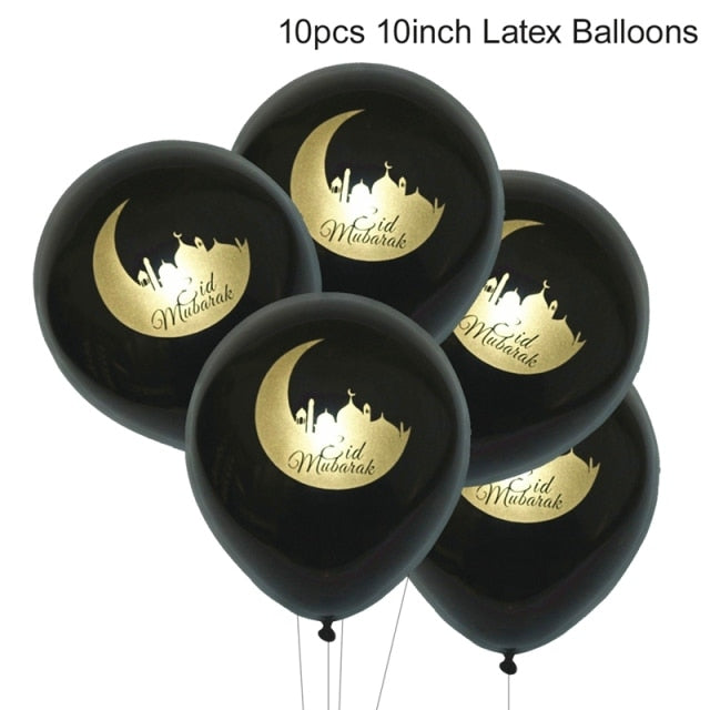 Balloons Decor Ramadan And Eid Decorations Eid Bjd Eid Mubarak Decor MUBARAK Paper Banner RAMADAN MUBARAK Muslim Ramadan Decor