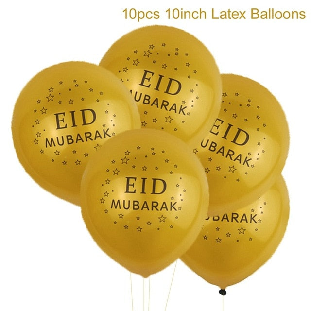Balloons Decor Ramadan And Eid Decorations Eid Bjd Eid Mubarak Decor MUBARAK Paper Banner RAMADAN MUBARAK Muslim Ramadan Decor