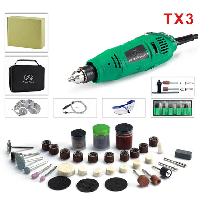 Dremel 260W Mini Electric Drill Engraver Rotary Tool Polishing Machine Power Tool 5Variable Speed Engraving Pen With Accessories