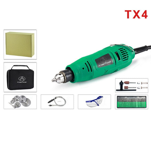 Dremel 260W Mini Electric Drill Engraver Rotary Tool Polishing Machine Power Tool 5Variable Speed Engraving Pen With Accessories