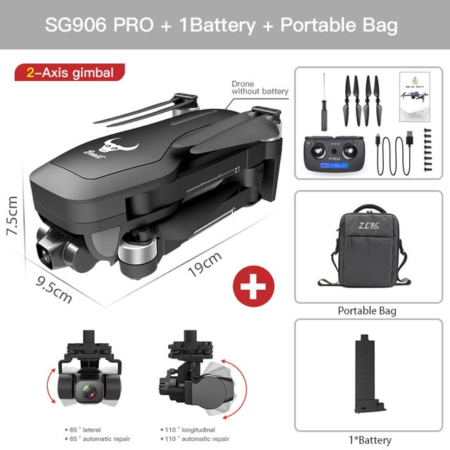 SG906 MAX Pro 2 Pro2 GPS Drone with Wifi 4K Camera Three-Axis Gimbal Brushless Professional Quadcopter Obstacle Avoidance Dron