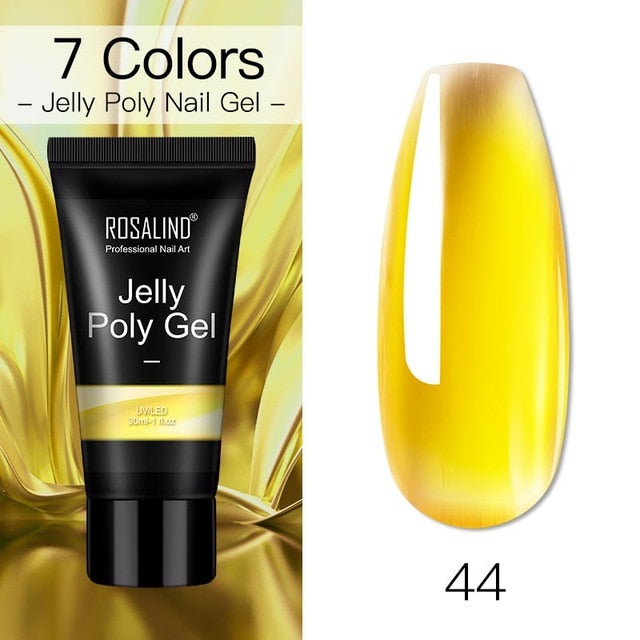 ROSALIND Poly Nail Gel For Nails Extension Finger nail art Manicure Acryl gel Varnish hybrid 30ML Poly UV Gel Polish Extension