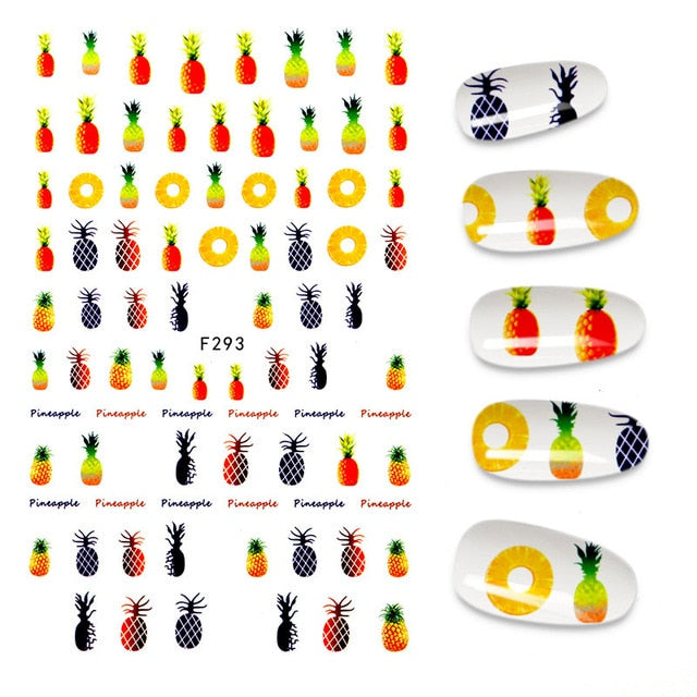 The New 3D Nail Sticker Cool English Letter stickers for nail Foil Love Heart Design Nails Accessories Fashion Manicure Sticker