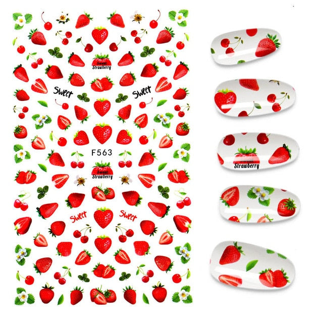 The New 3D Nail Sticker Cool English Letter stickers for nail Foil Love Heart Design Nails Accessories Fashion Manicure Sticker