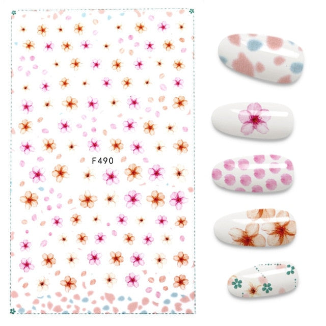 The New 3D Nail Sticker Cool English Letter stickers for nail Foil Love Heart Design Nails Accessories Fashion Manicure Sticker
