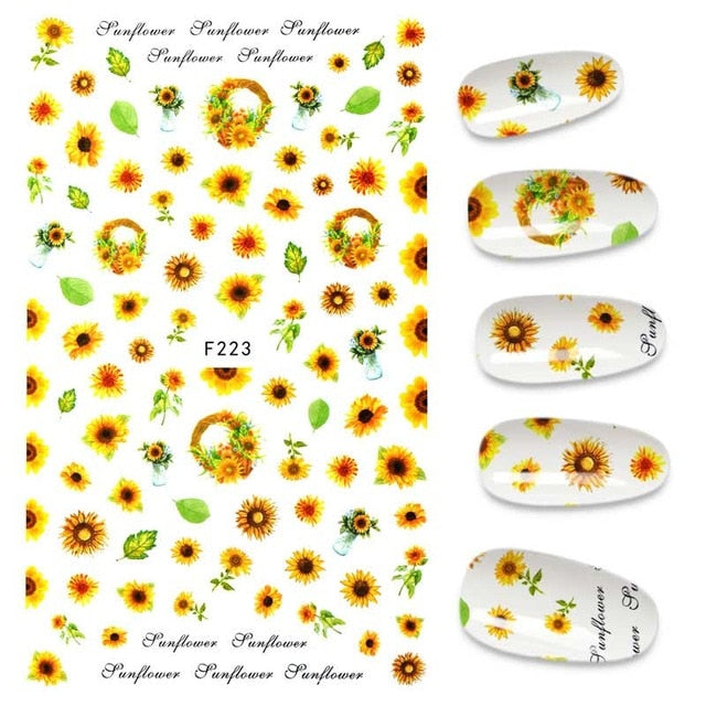 The New 3D Nail Sticker Cool English Letter stickers for nail Foil Love Heart Design Nails Accessories Fashion Manicure Sticker