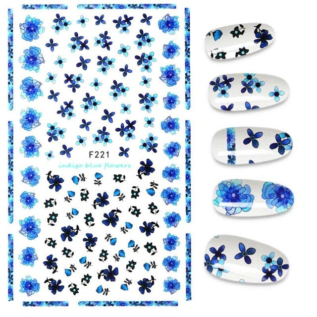 The New 3D Nail Sticker Cool English Letter stickers for nail Foil Love Heart Design Nails Accessories Fashion Manicure Sticker